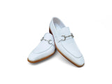 Carrucci Shoes Burnished Signature Buckle Loafer