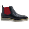 Men's Patina Chelsea Boot in Black Red #color_ Black Red