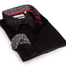 Michael Button-Up Shirt With Contrast Details // Black // Contemporary Fit (Regular)