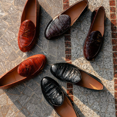 Men's Cognac Full Croc Milano Loafer