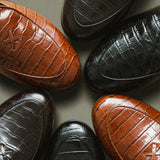 Men's Cognac Full Croc Milano Loafer
