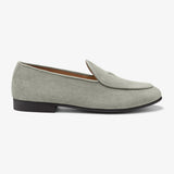 Olive Grey Suede