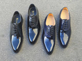 Carrucci Shoes Mixed Media Patent Leather Oxford