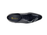 Carrucci Shoes Mixed Media Patent Leather Oxford