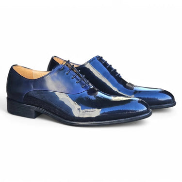 Carrucci Shoes Mixed Media Patent Leather Oxford