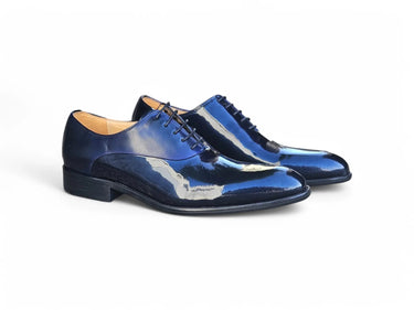 Carrucci Shoes Mixed Media Patent Leather Oxford