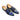 Carrucci Shoes Mixed Media Patent Leather Oxford in Navy