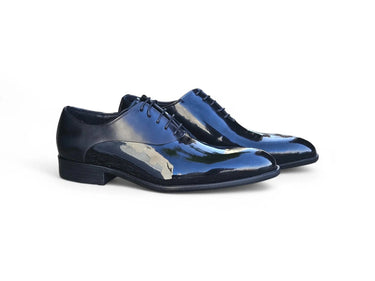 Carrucci Shoes Mixed Media Patent Leather Oxford