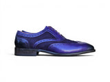 Carrucci Shoes Mixed Media Burnished Wingtip Oxford
