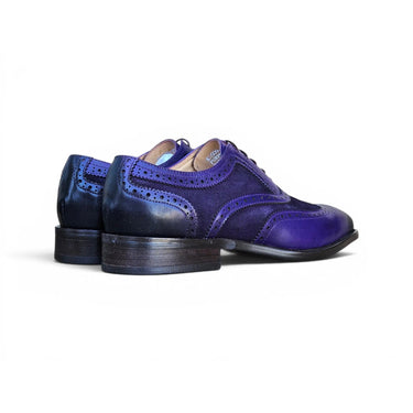 Carrucci Shoes Mixed Media Burnished Wingtip Oxford