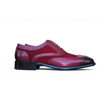 Carrucci Shoes Mixed Media Burnished Wingtip Oxford