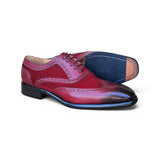 Carrucci Shoes Mixed Media Burnished Wingtip Oxford