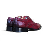 Carrucci Shoes Mixed Media Burnished Wingtip Oxford