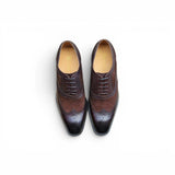Carrucci Shoes Mixed Media Burnished Wingtip Oxford