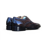 Carrucci Shoes Mixed Media Burnished Wingtip Oxford