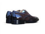 Carrucci Shoes Mixed Media Burnished Wingtip Oxford