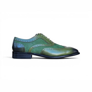 Carrucci Shoes Mixed Media Burnished Wingtip Oxford