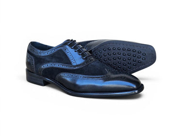 Carrucci Shoes Mixed Media Burnished Wingtip Oxford
