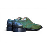 Carrucci Shoes Mixed Media Burnished Wingtip Oxford
