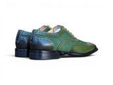 Carrucci Shoes Mixed Media Burnished Wingtip Oxford
