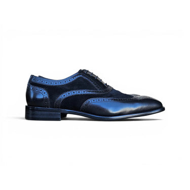 Carrucci Shoes Mixed Media Burnished Wingtip Oxford