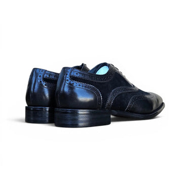Carrucci Shoes Mixed Media Burnished Wingtip Oxford