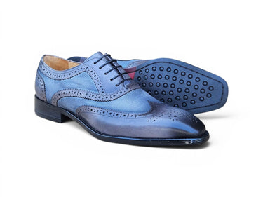 Carrucci Shoes Mixed Media Burnished Wingtip Oxford