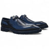 Carrucci Shoes Moc Toe Single Monk Strap Loafer in Black #color_ Black