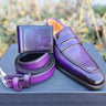Money Clip Bifold Wallet in Purple #color_ Purple