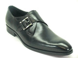 Carrucci Shoes Monk Strap Buckle Leather Dress Shoes