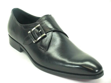 Carrucci Shoes Monk Strap Buckle Leather Dress Shoes