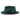 Montique Patterson Red Bottom Pinch Front Straw Fedora in Emerald / Red
