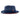 Montique Patterson Red Bottom Pinch Front Straw Fedora in Navy / Red