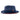 Montique Patterson Red Bottom Pinch Front Straw Fedora in Navy / Red