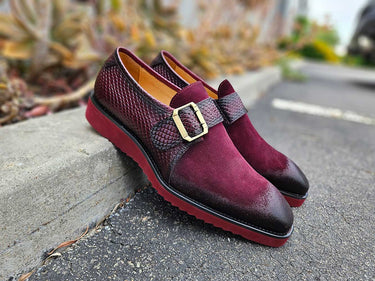 Carrucci Shoes Multi Media Buckle Monkstrap Shoe