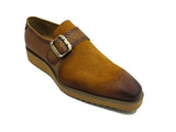 Carrucci Shoes Multi Media Buckle Monkstrap Shoe