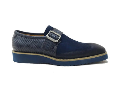 Carrucci Shoes Multi Media Buckle Monkstrap Shoe