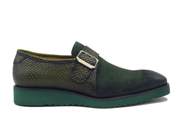 Carrucci Shoes Multi Media Buckle Monkstrap Shoe