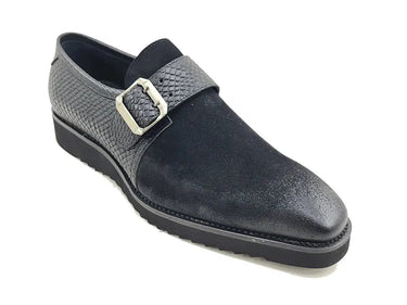 Carrucci Shoes Multi Media Buckle Monkstrap Shoe