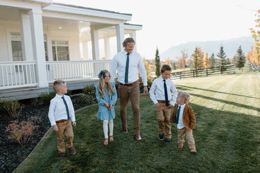 Navy Dot - Boys Tie — view 4