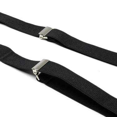 Black H-Back Formal Suspenders