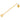 Stainless Steel Gold Steps Eyelet Collar Bar