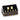 Stainless Steel Gold Tartan 5-Stud Set