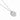 Stainless Steel Engravable Round Pendant Women's Necklace