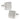 Silver Textured Square Cufflinks in #color_