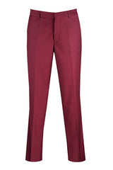 Vinci Modern Fit Dress Pants in Maroon - OM-TR
