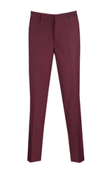 burgundy slim fit dress pants Vinci in - OS-900 buckle strap boots Monochrome Magic: How to Pants have an open Color:Pastel Green