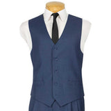 Vinci Regular Fit Vest in Blue - OV-900