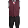 Vinci Burgundy Regular Fit Vest - OV-900