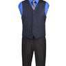 Vinci Navy Regular Fit Vest - OV-900